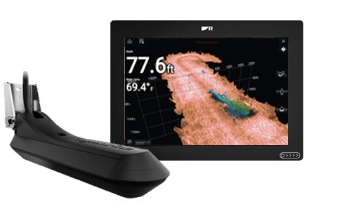 AXIOM+ 12 RV, Мультидисплей 12" з ехолотом RealVision 3D, 600Вт з датчиком RV-100